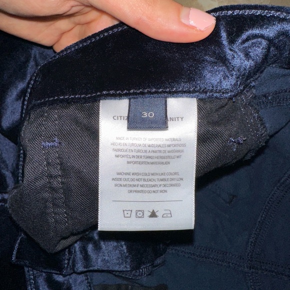Blue Velvet Citizens of Humanity Jeans size 30 - Picture 3 of 5
